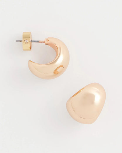 Chico's Best Seller | Rose Gold Huggie Hoop Earrings