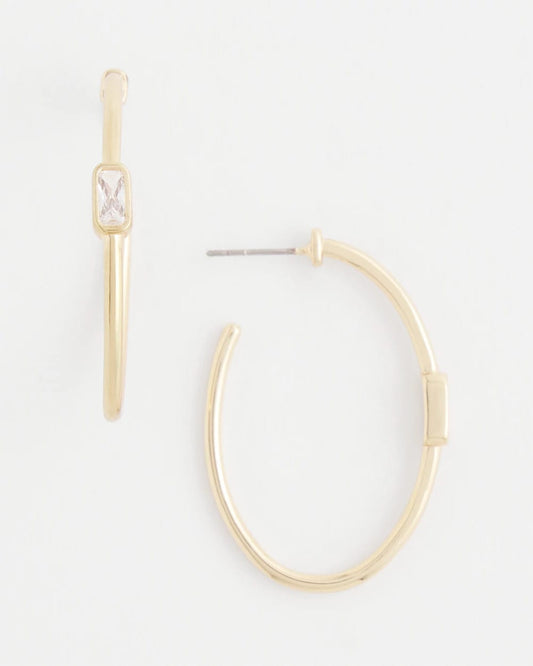 Chico's Sale | Gold Oval Hoop Earrings