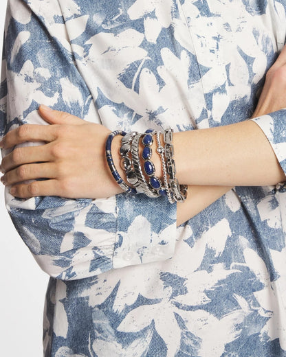 Chico's Great Value | Blue Enamel Hinge Bangle