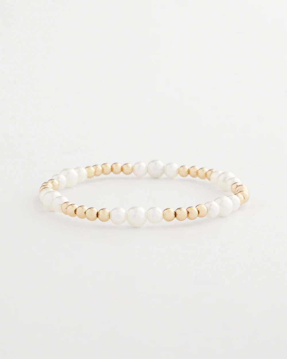 Chico's Best Price | Goldtone Bead Stretch Bracelet