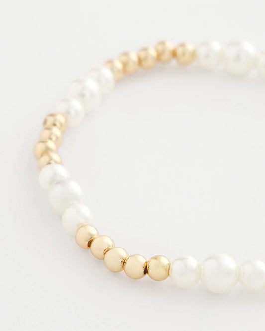 Chico's Best Price | Goldtone Bead Stretch Bracelet