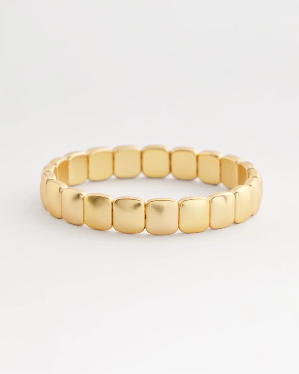Chico's Deals | Golden Matte Square Stretch Bracelet