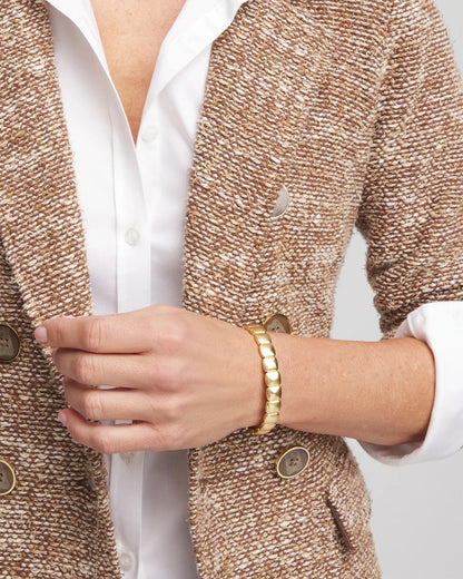 Chico's Deals | Golden Matte Square Stretch Bracelet