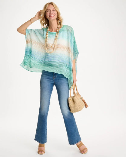 Chico's Essential | Ombre Coastal Printed Poncho