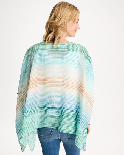 Chico's Essential | Ombre Coastal Printed Poncho