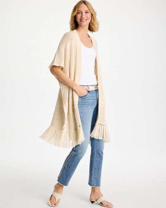 Chico's Quality | Long Knit Fringe Ruana