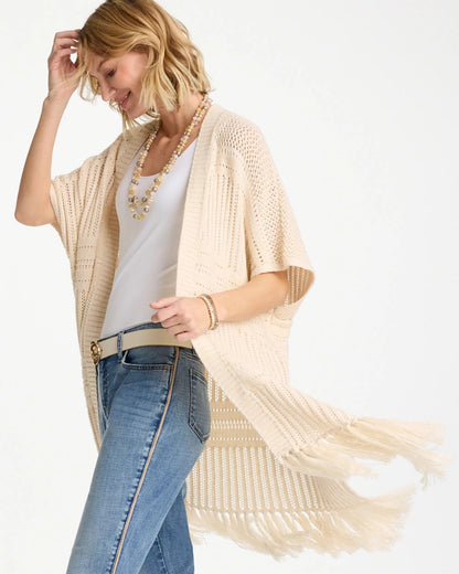 Chico's Quality | Long Knit Fringe Ruana