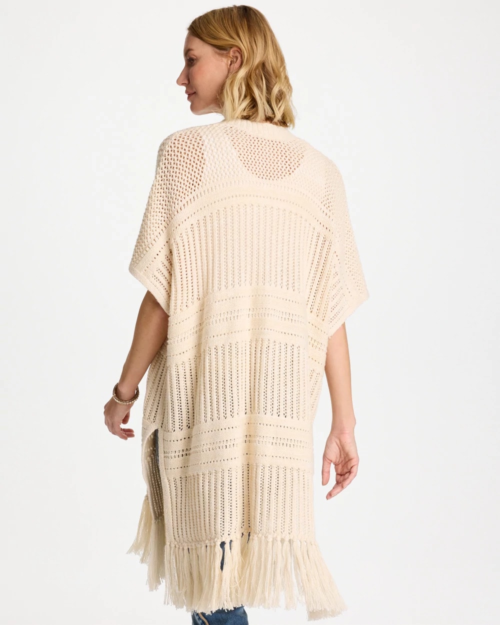 Chico's Quality | Long Knit Fringe Ruana