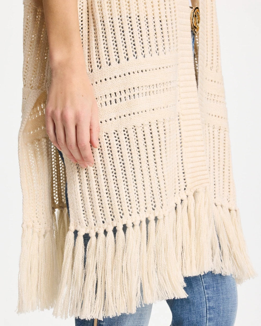 Chico's Quality | Long Knit Fringe Ruana