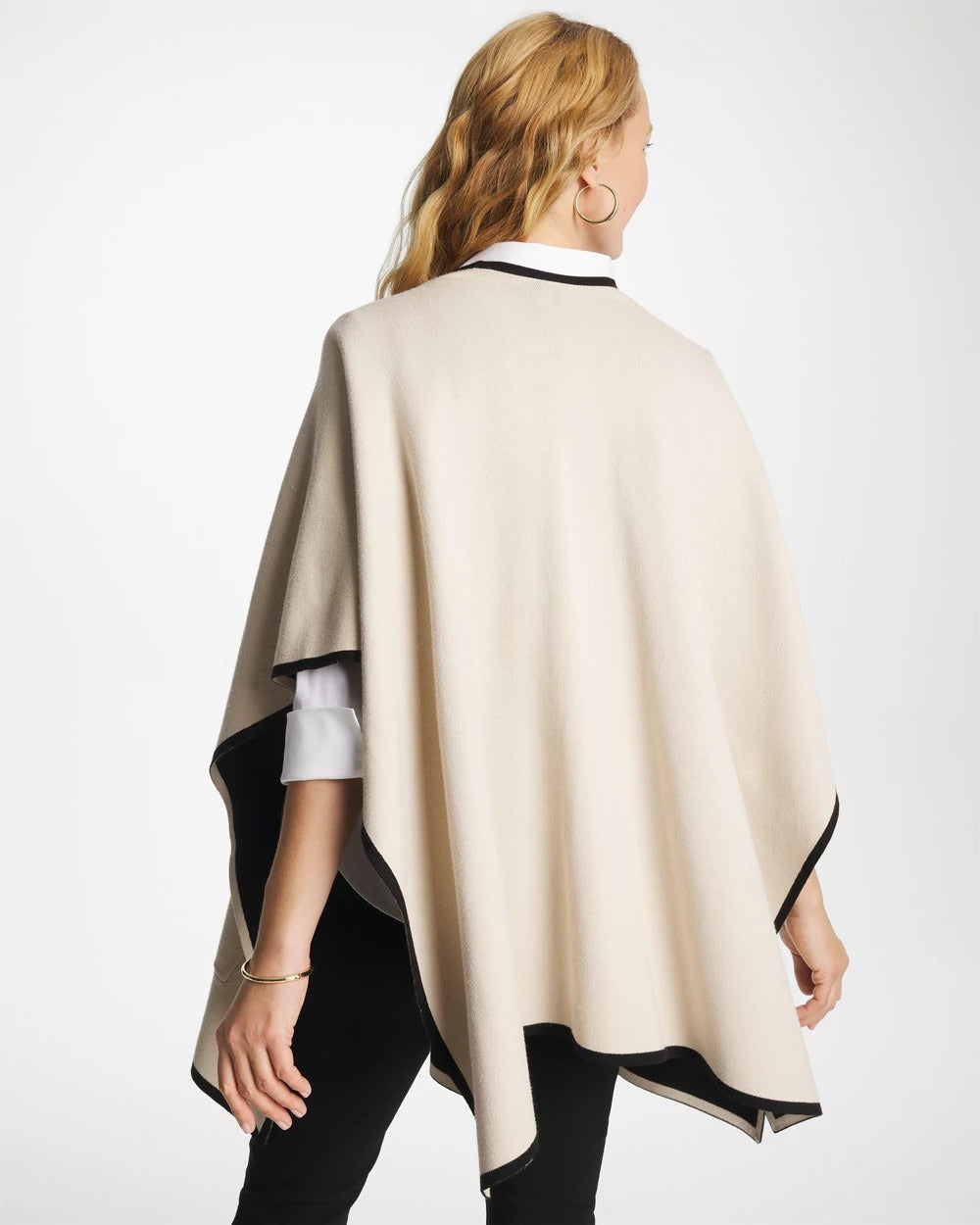 Chico's Signature | Tipped Tulip Patch Pocket Ruana