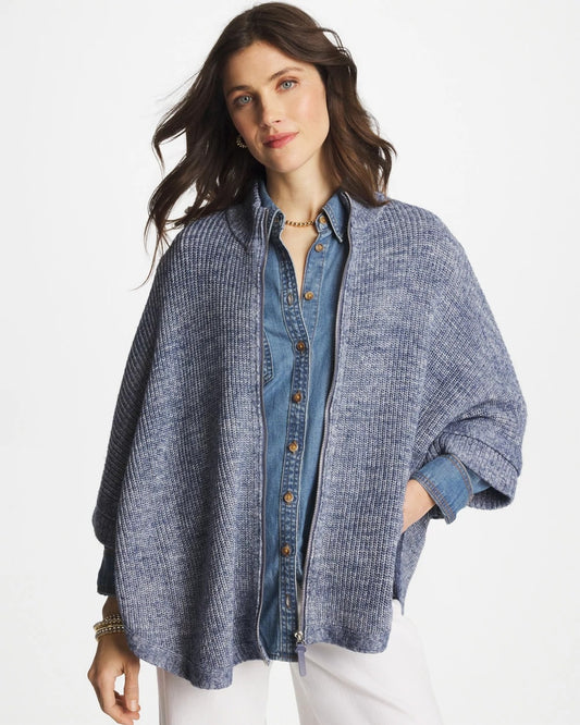 Chico's Customer Favorite | Rounded Hem Zip-Front Ruana