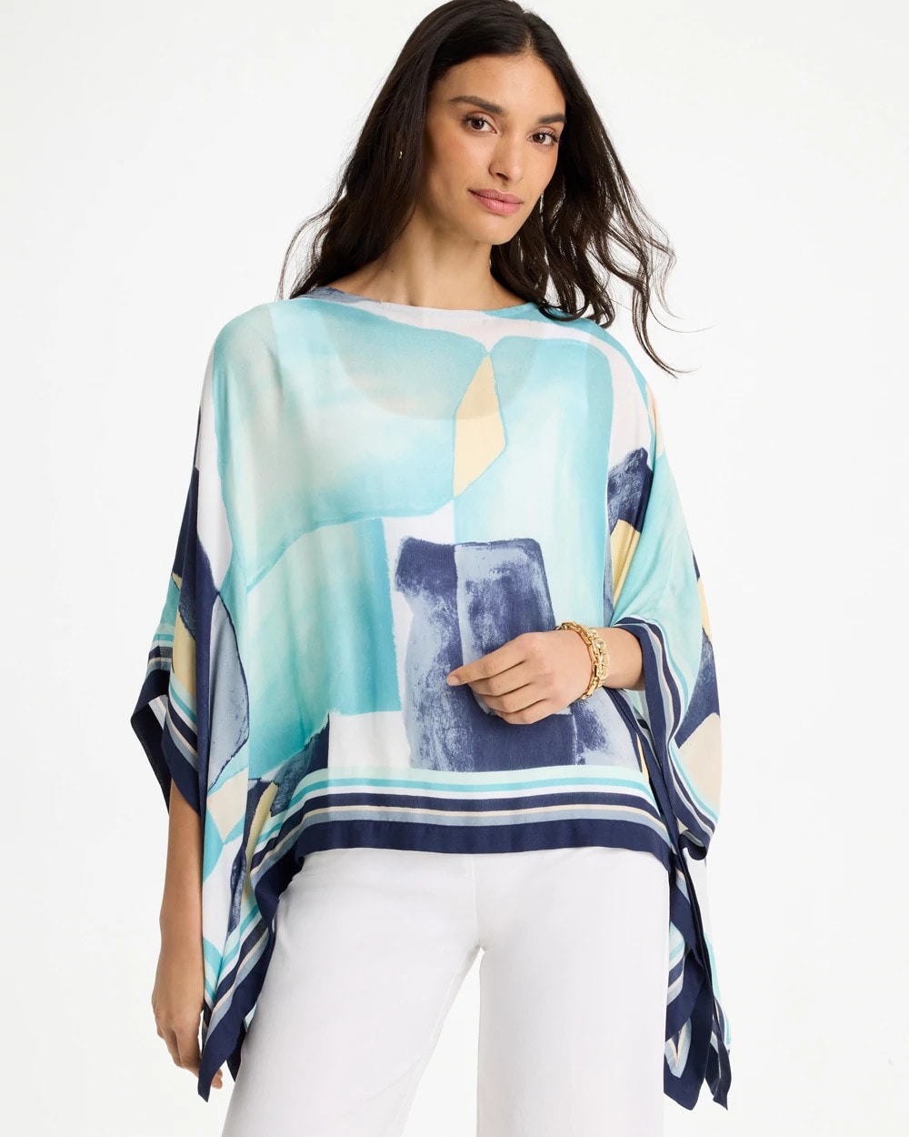 Chico's Top Pick | Woven Crepe Artisanal Poncho