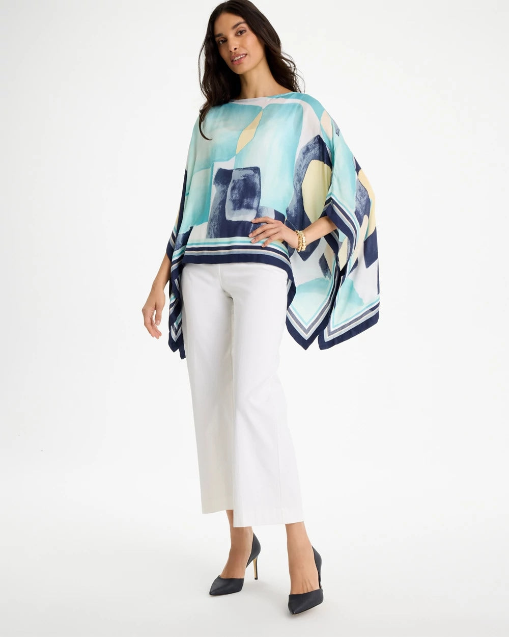 Chico's Top Pick | Woven Crepe Artisanal Poncho