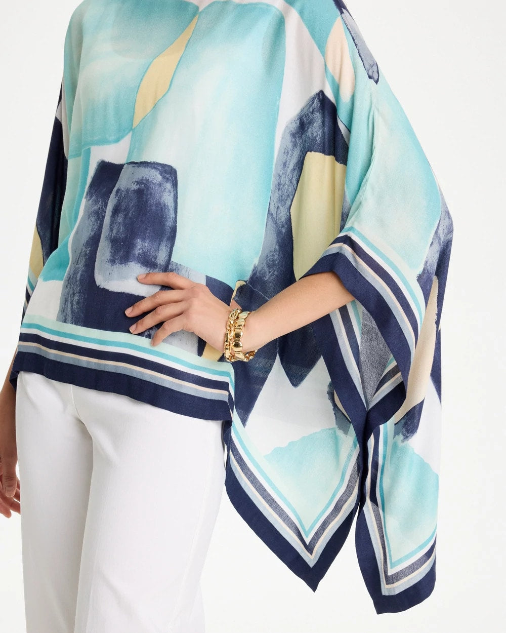 Chico's Top Pick | Woven Crepe Artisanal Poncho