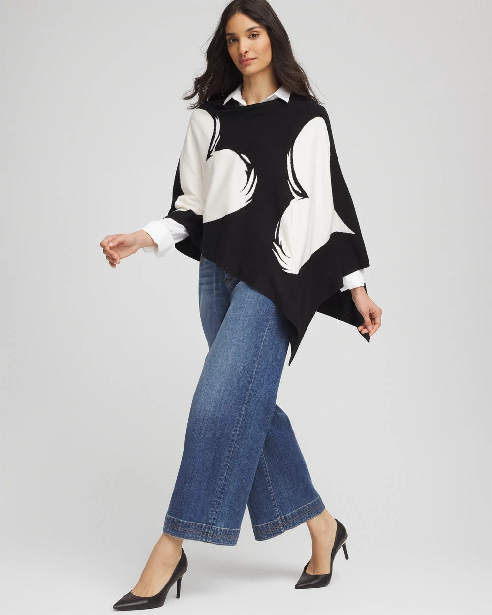 Chico's Hot Sale | Love Brush Convertible Sweater Poncho