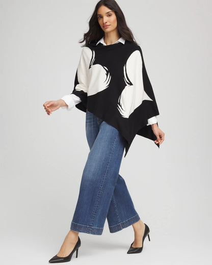 Chico's Hot Sale | Love Brush Convertible Sweater Poncho