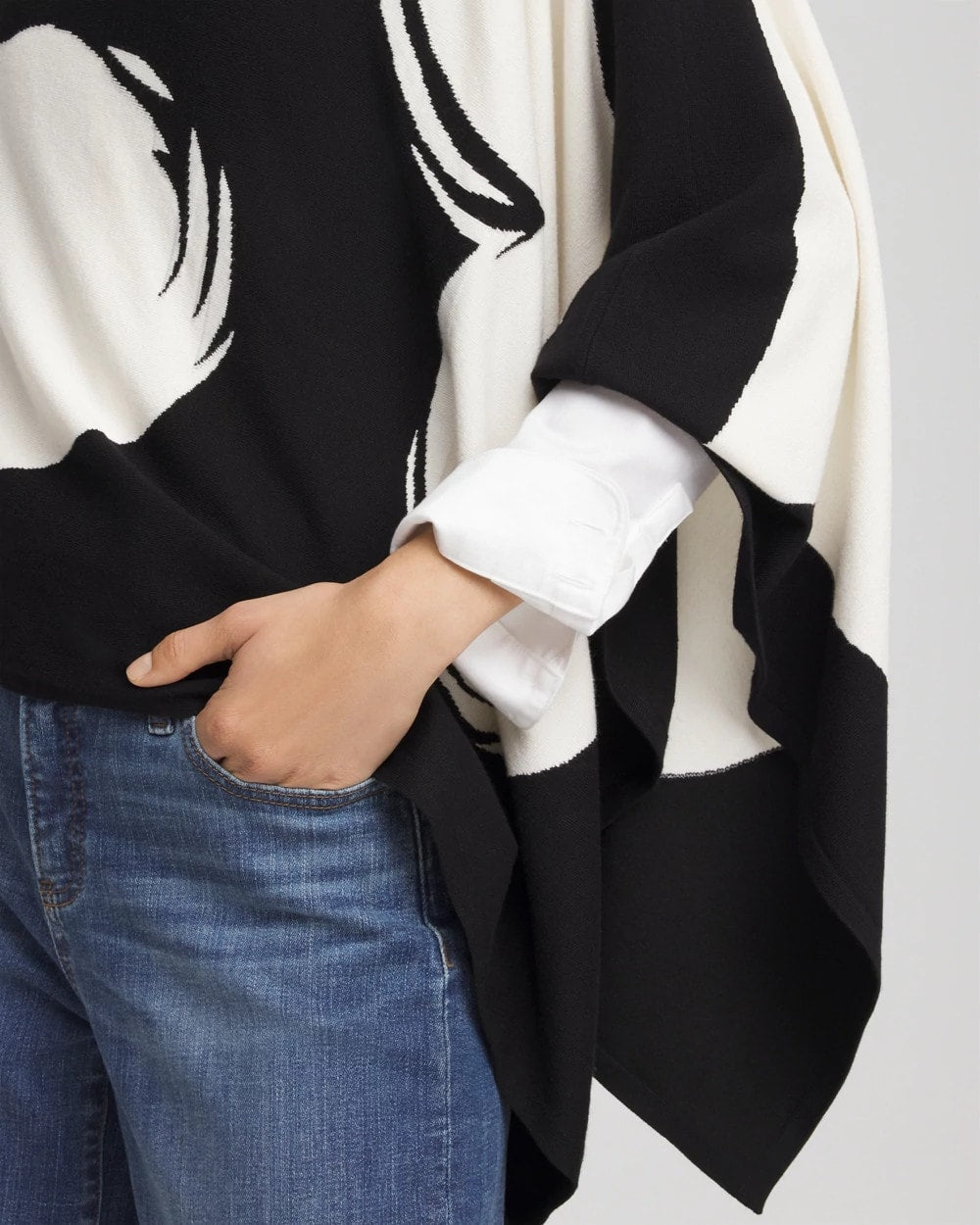 Chico's Hot Sale | Love Brush Convertible Sweater Poncho