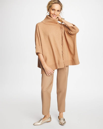 Chico's Latest | Cowlneck Knit Fringe Poncho
