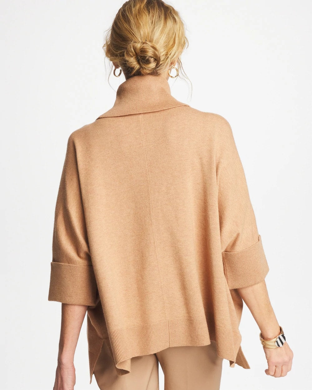Chico's Latest | Cowlneck Knit Fringe Poncho