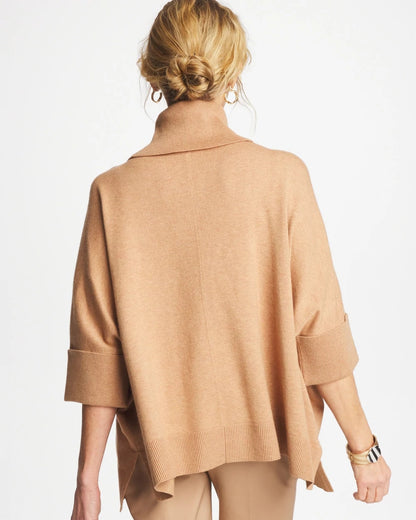 Chico's Latest | Cowlneck Knit Fringe Poncho