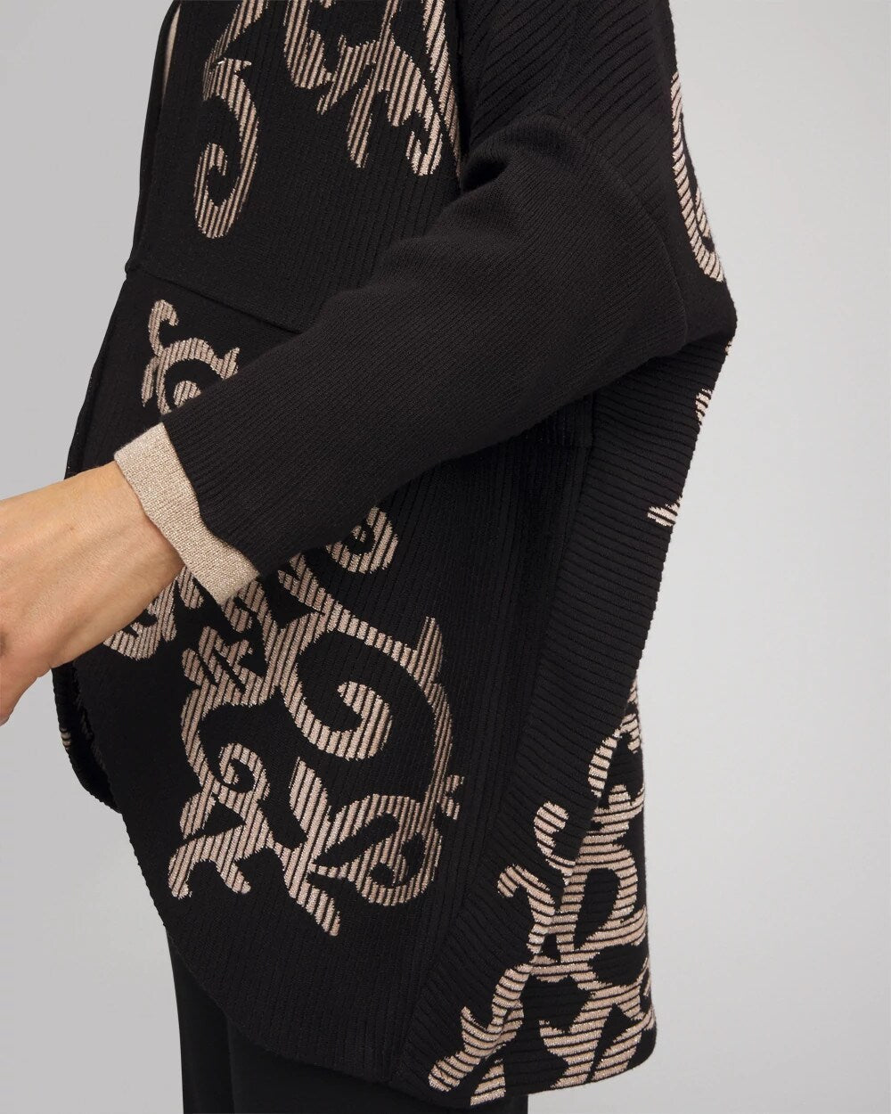 Chico's Sale | Ottoman Jacquard Cocoon Cardigan