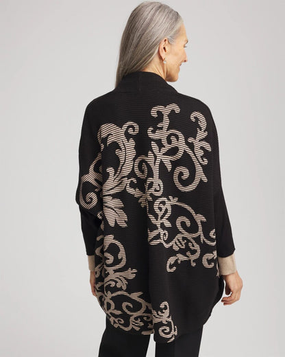 Chico's Sale | Ottoman Jacquard Cocoon Cardigan
