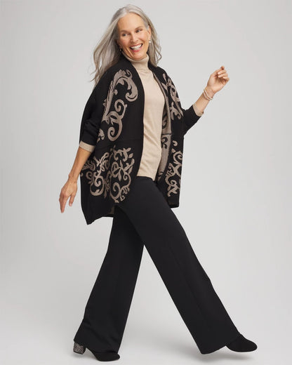 Chico's Sale | Ottoman Jacquard Cocoon Cardigan