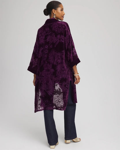 Chico's Trending | Floral Burnout Kimono