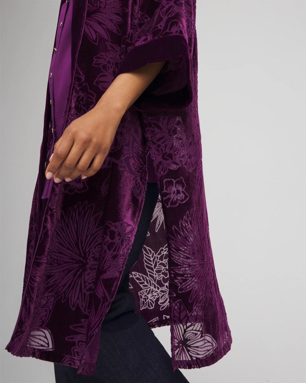 Chico's Trending | Floral Burnout Kimono