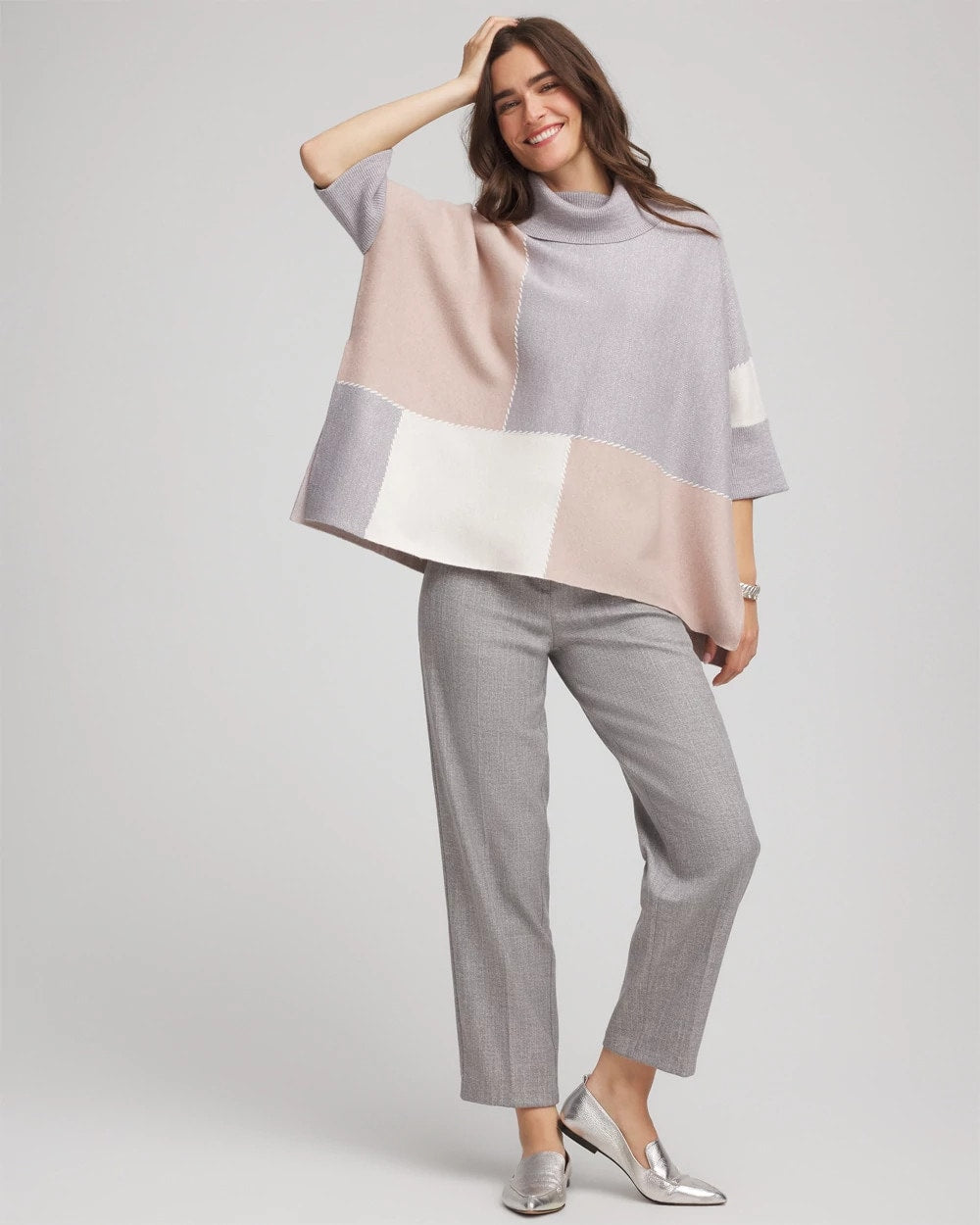 Chico's New | Quilted Chic Cowlneck Poncho