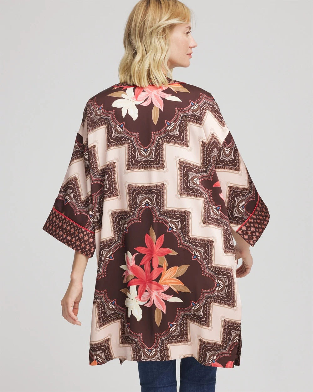 Chico's Customer Favorite | Long Mixed-Print Kimono