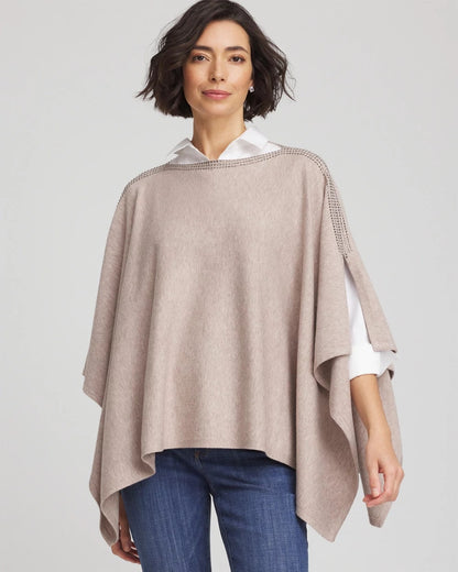 Chico's Quality | Rhinestone Embellished Poncho