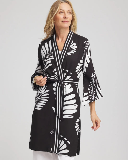 Chico's Premium | Tie-Front Long Kimono