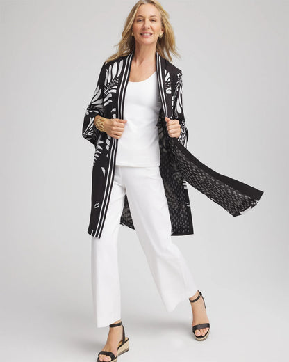 Chico's Premium | Tie-Front Long Kimono