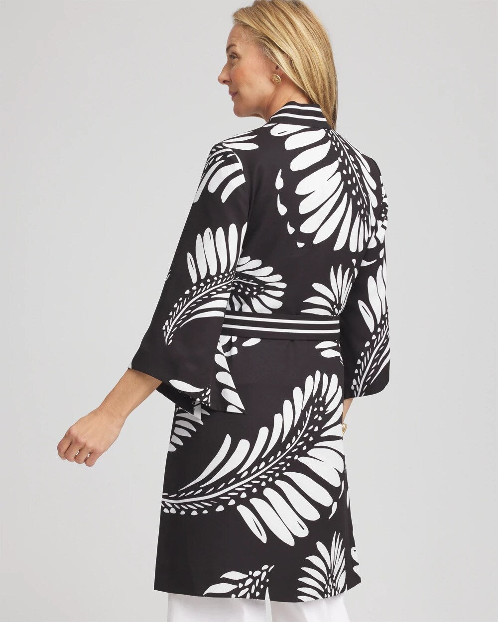 Chico's Premium | Tie-Front Long Kimono