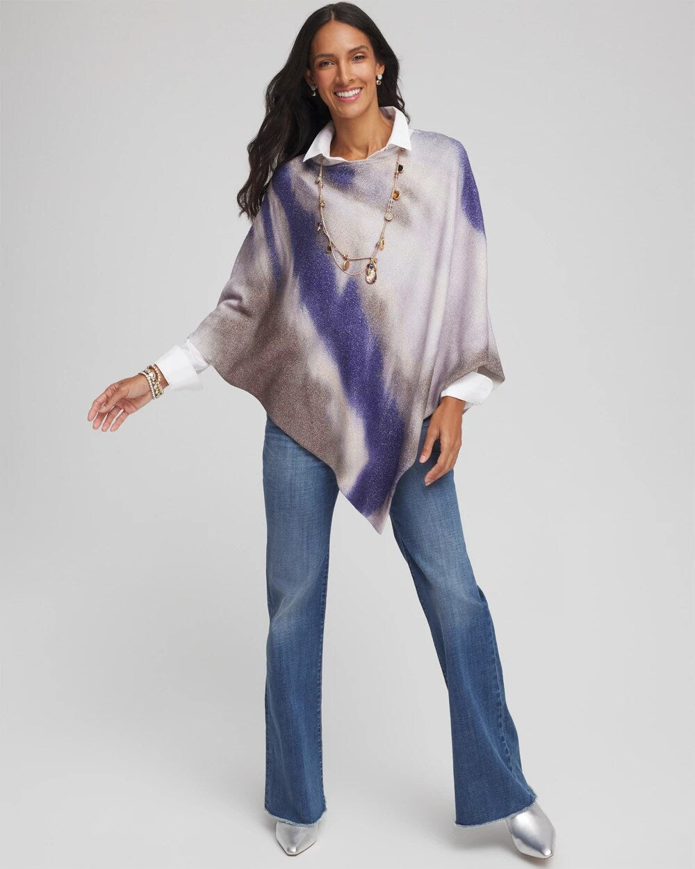Chico's New | Convertible Knit Poncho