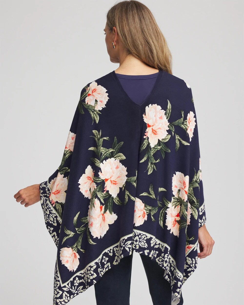 Chico's Premium | Asymmetrical Convertible Sweater Poncho