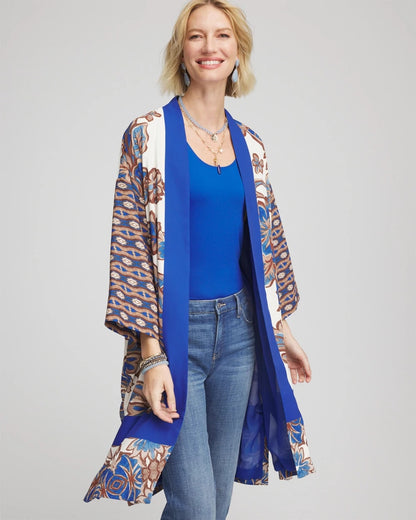 Chico's Recommended | Crepe Long Printed Kimono