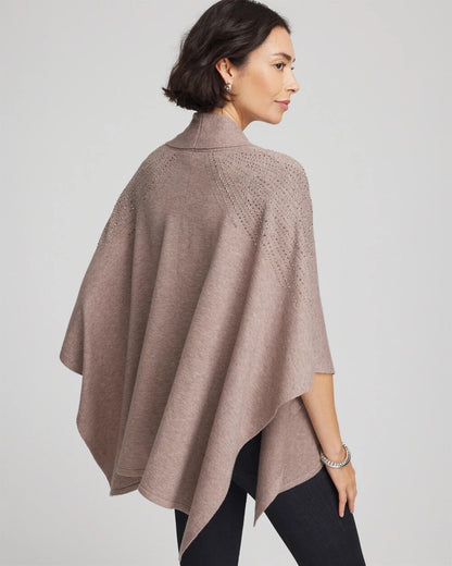 Chico's Great Value | Embellished Shawl Collar Ruana