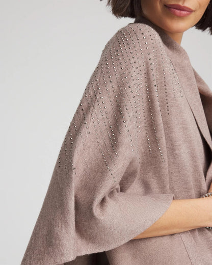 Chico's Great Value | Embellished Shawl Collar Ruana