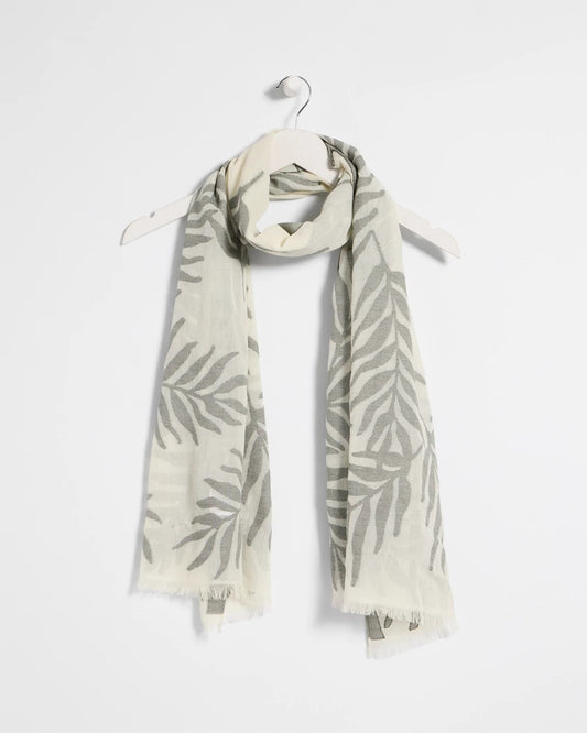 Chico's Trending | Palm Embroidered Oblong Scarf