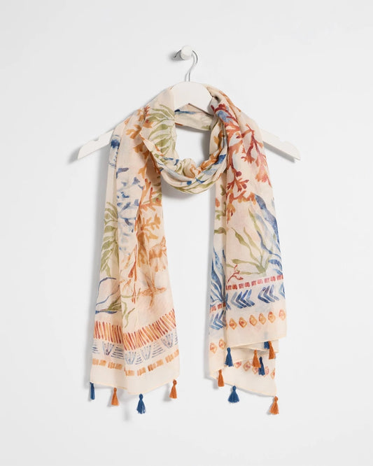 Chico's Top Pick | Sea Life Tassel Oblong Scarf
