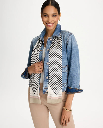 Chico's Best Price | Satin Printed Skinny Scarf