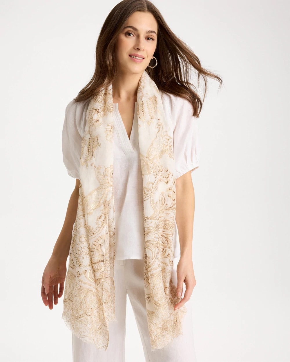 Chico's Best Price | Foiled Oblong Scarf