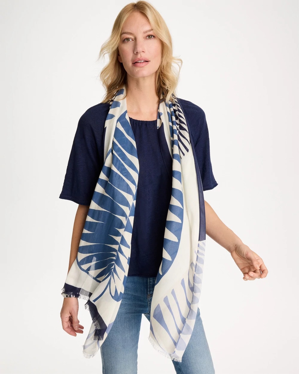 Chico's Best Price | Palm Frond Oblong Scarf