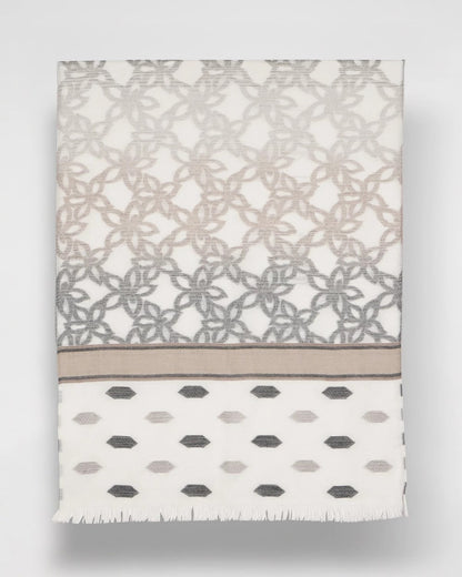 Chico's Best Price | Neutral Paisley Polka Dot Oblong Scarf