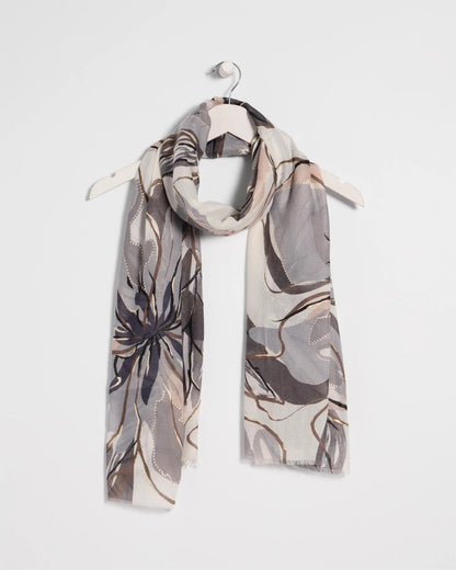 Chico's Latest | Foiled Floral Oblong Scarf