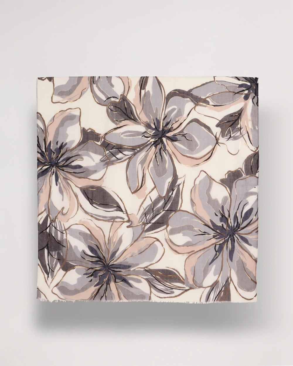 Chico's Latest | Foiled Floral Oblong Scarf