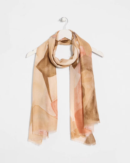 Chico's Popular | Neutral Floral Oblong Scarf