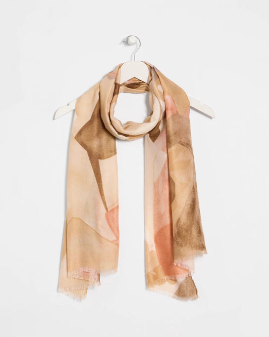 Chico's Popular | Neutral Floral Oblong Scarf